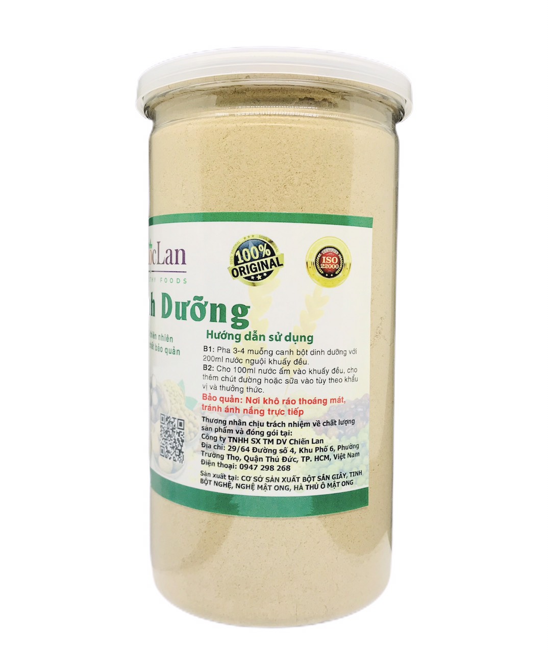 Bột dinh dưỡng Mộc Lan (hũ 500g)