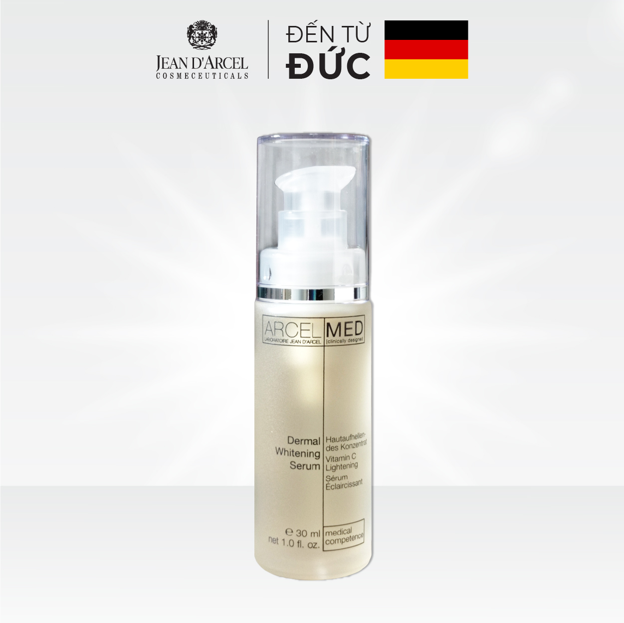 J106 Tinh chất làm mờ vết nám, hỗ trợ làm trắng da Arcelmed - Dermal Whitening Serum 30ml - Jean d'Arcel
