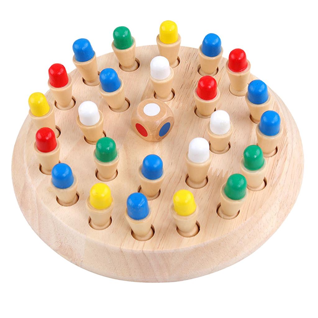 Kids Wooden Memory Match Stick Chess Game Educational Toys Brain Training