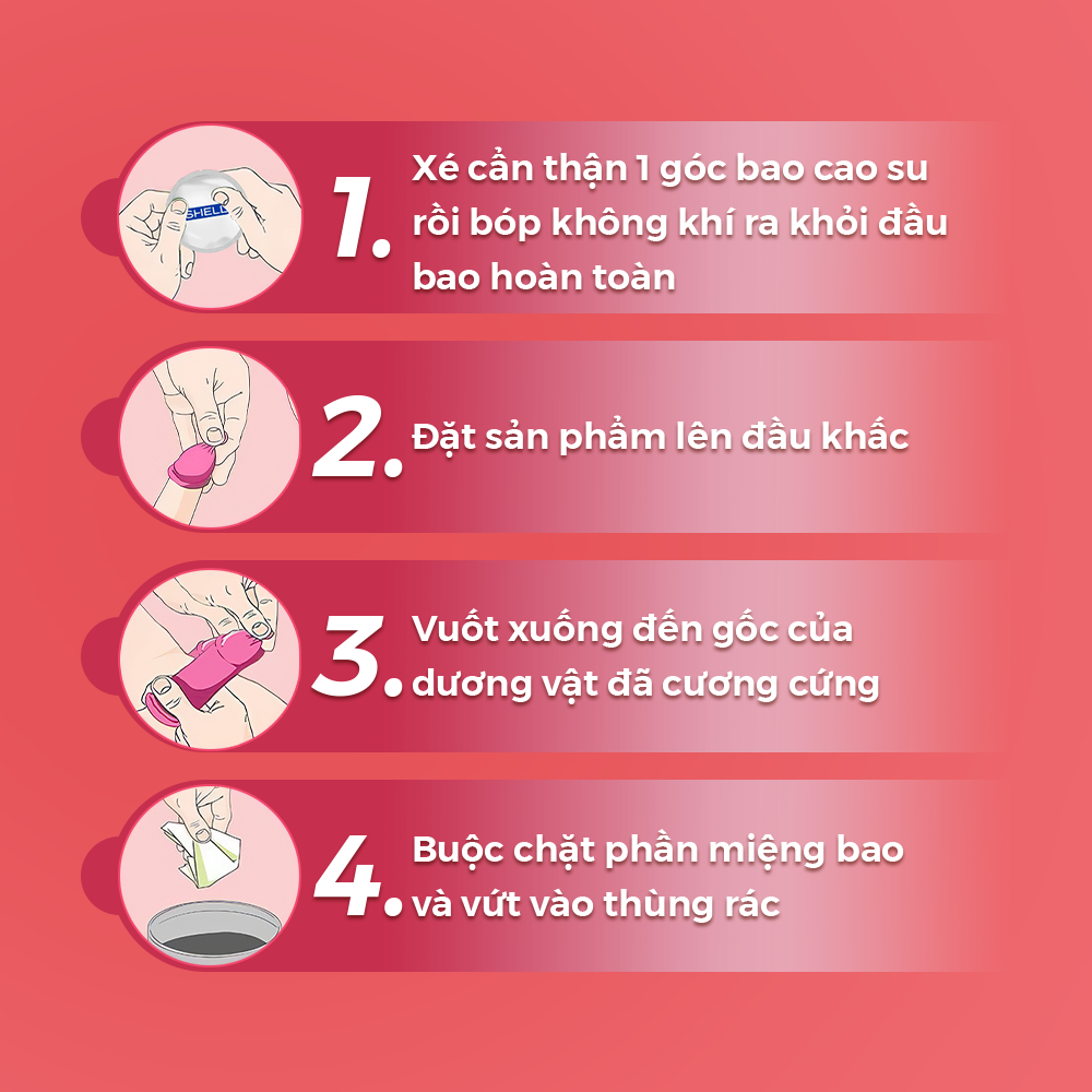 Bao cao su Shell Tropical Prolong kéo dài thời gian, hương hoa quả nhiệt đới - Hộp 3 cái | SHELL CHÍNH HÃNG