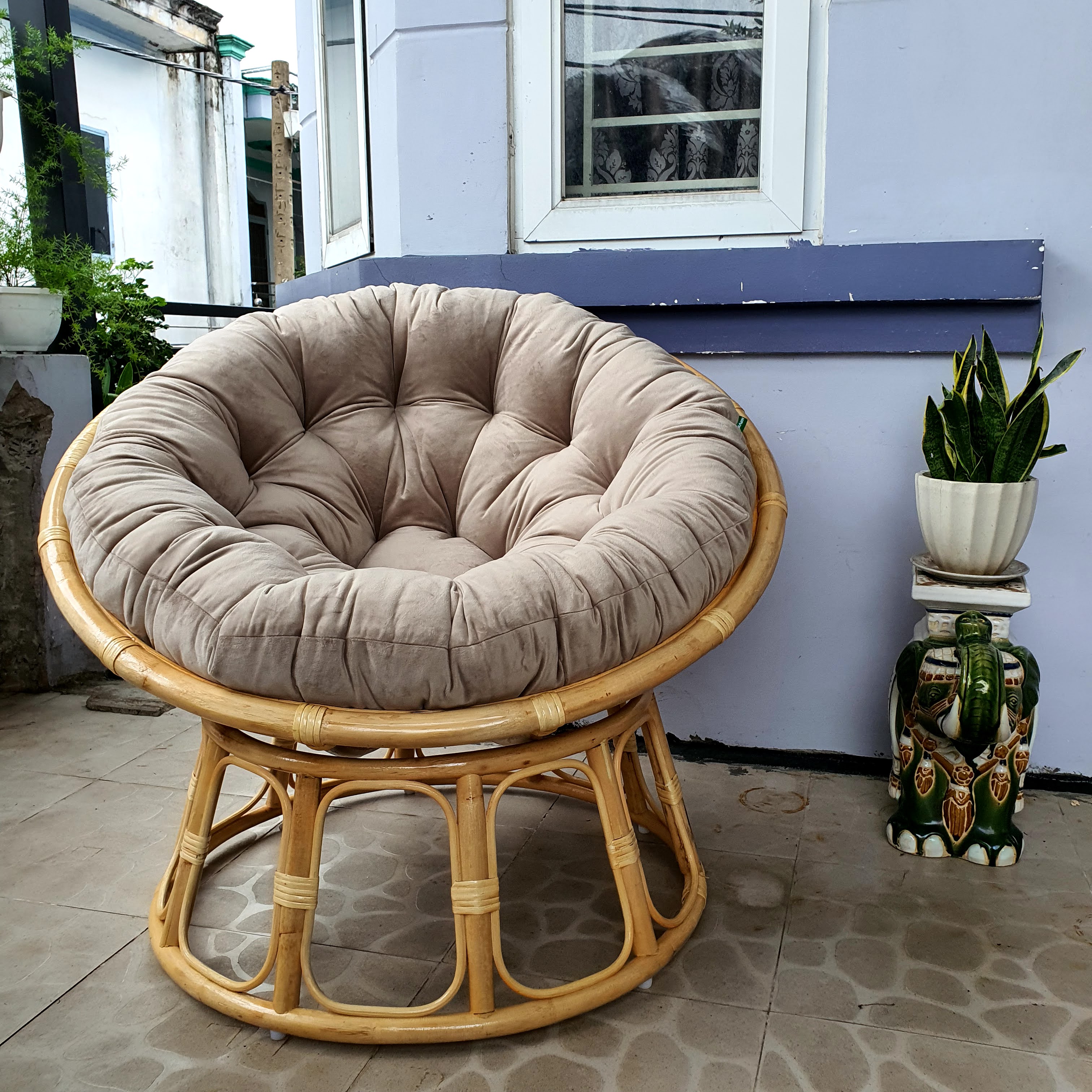 Đệm ngồi ghế papasan