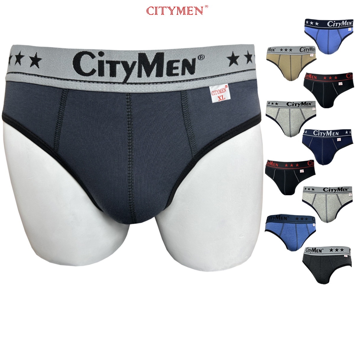 Đồ Lót Nam co giãn 2 chiều vải cotton lưng CITYMEN, màu ngẫu nhiên, quần lót - LMTK-CTM2C