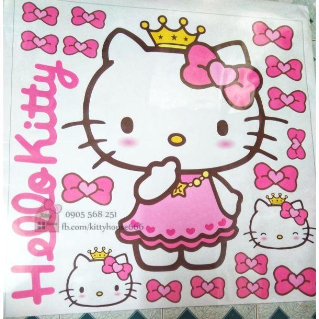 DECAL DÁN HÌNH HELLO KITTY