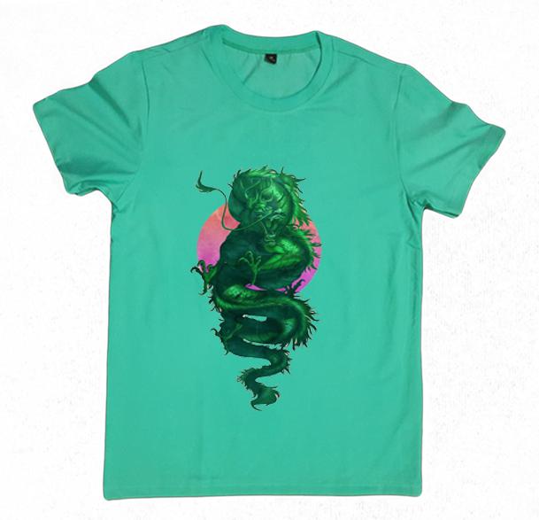 Áo Thun Nam Họa Tiết Rồng