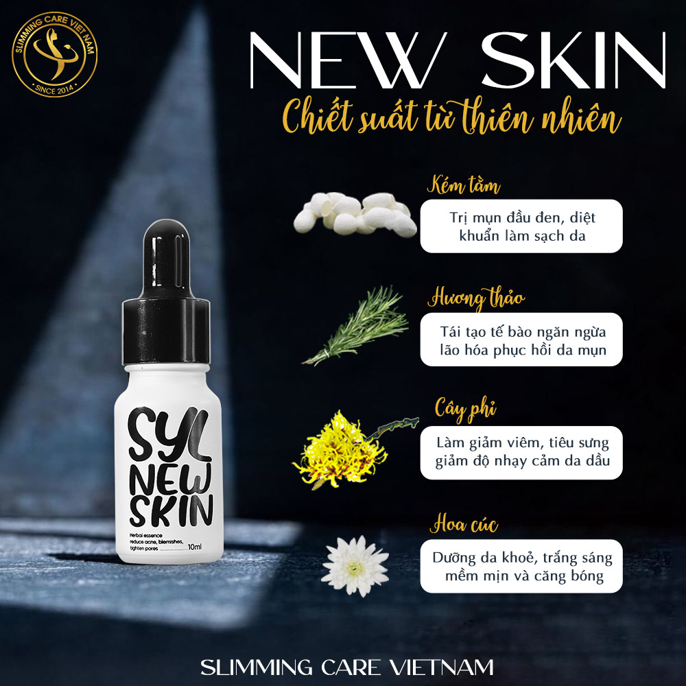 Serum trị mụn kén tằm Newskin - Chuyên hỗ trợ điều trị và phục hồi da mụn