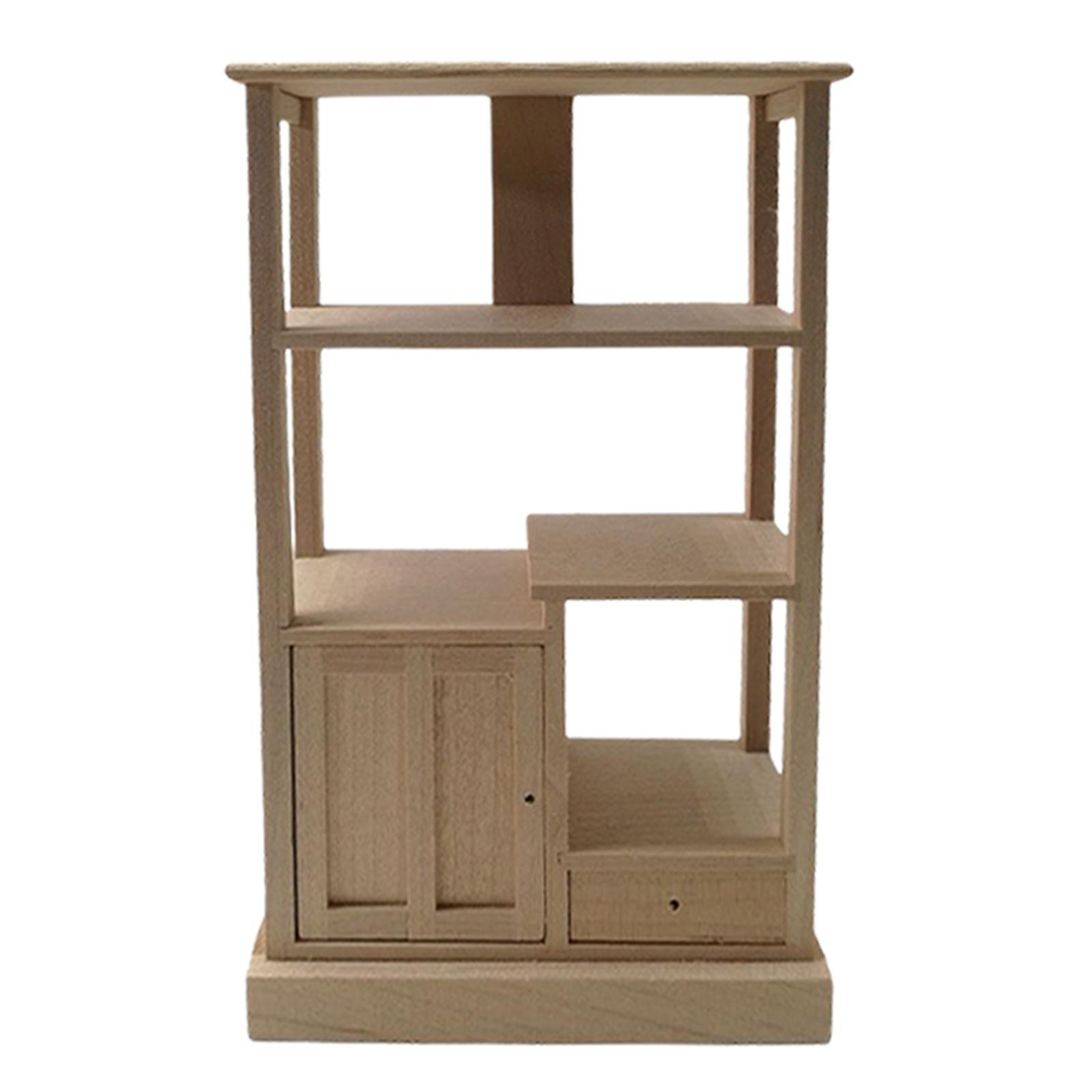 1:12 Scale Display Cabinet Toy for Dollhouse Accessories