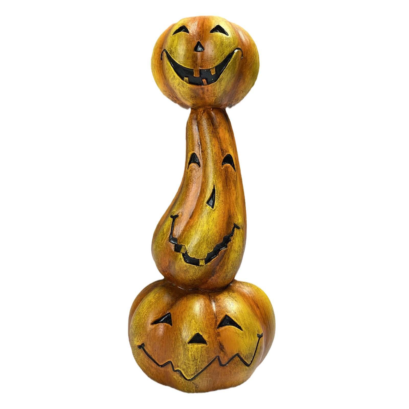 Halloween Candle Holder, Pumpkin Candlestick Holder Decorative Tabletop Taper Candle Holder for Club, Haunted House, Party, Holiday, Home