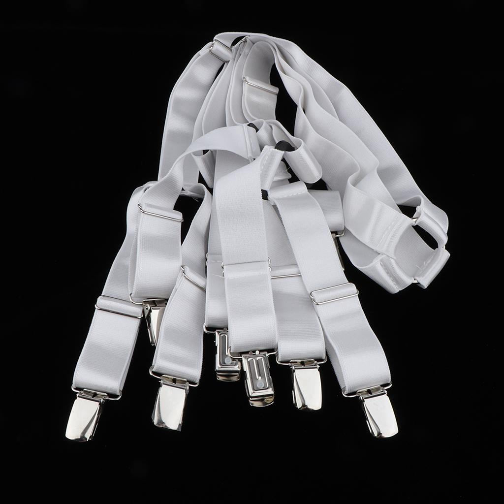 Sheet Bed Suspenders Adjustable Elastic Crisscross Sheet Band Straps Grippers