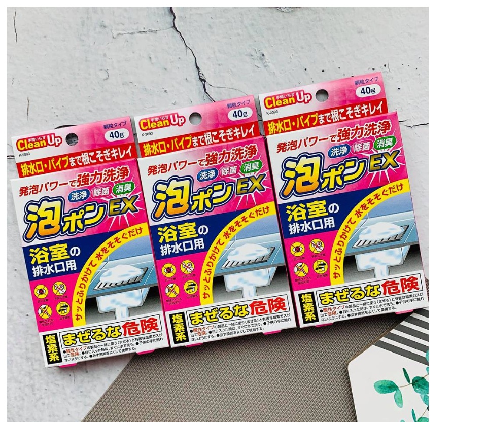 Gói bột tẩy rửa thông tắc đường ống vệ sinh đa năng - Nội địa Nhật