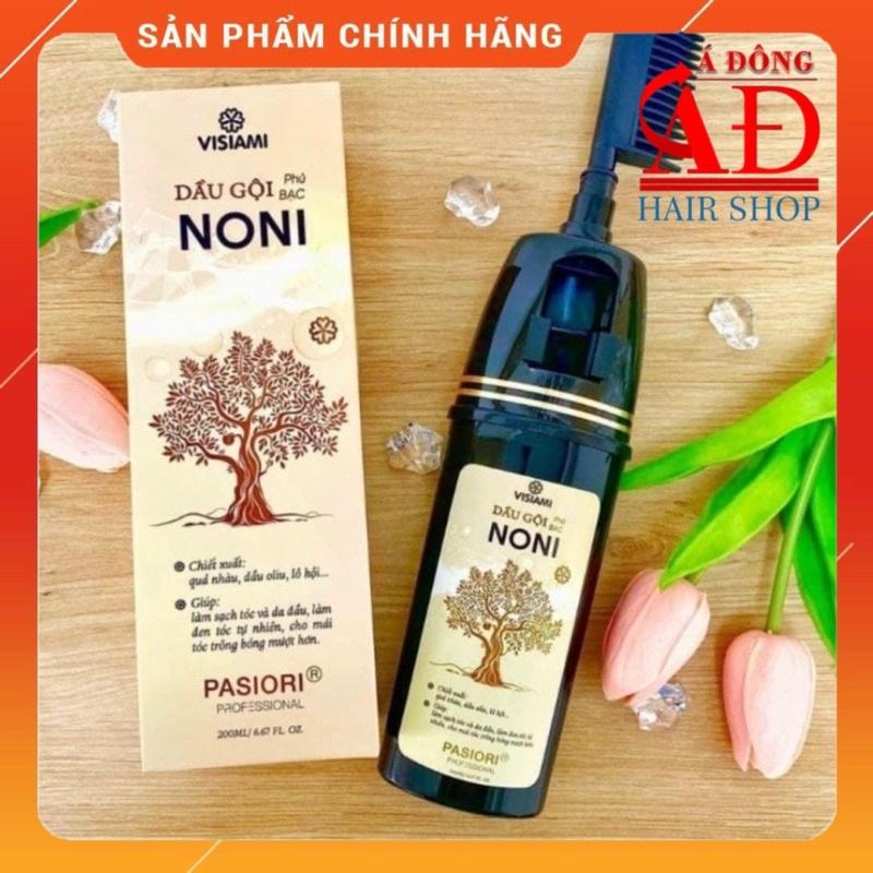 DẦU GỘI PHỦ BẠC NONI VISIAMI KÈM LƯỢC ĐEN TÓC TRONG 5 PHÚT 200ML