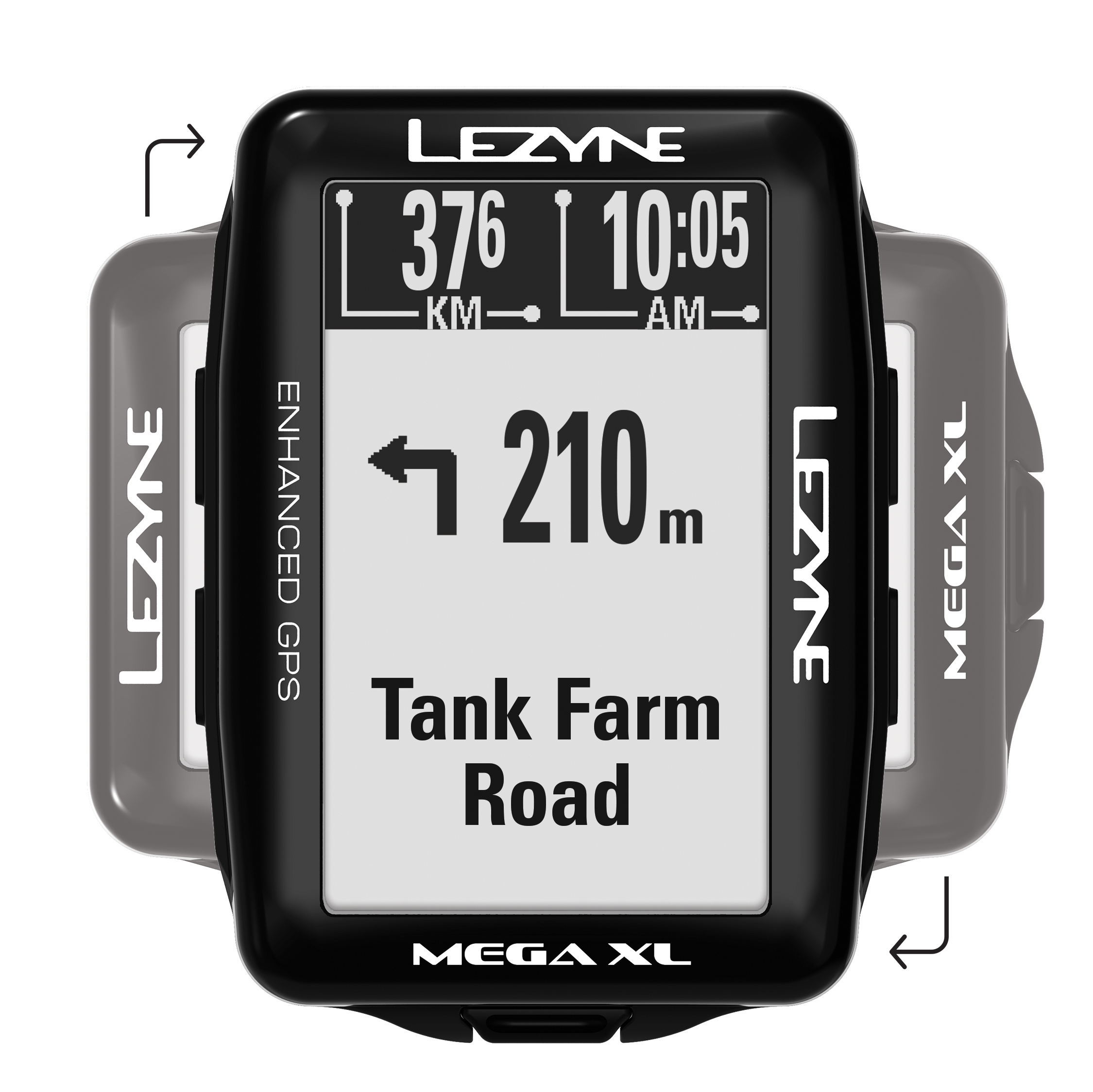 Đồng Hồ Đo Tốc Độ Lezyne Mega XL GPS (Đen)