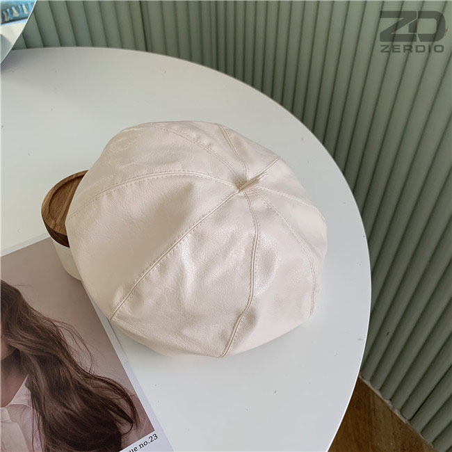 Mũ Nồi Da Nữ, Nón Beret Phong Cách Cổ Điển MNN020