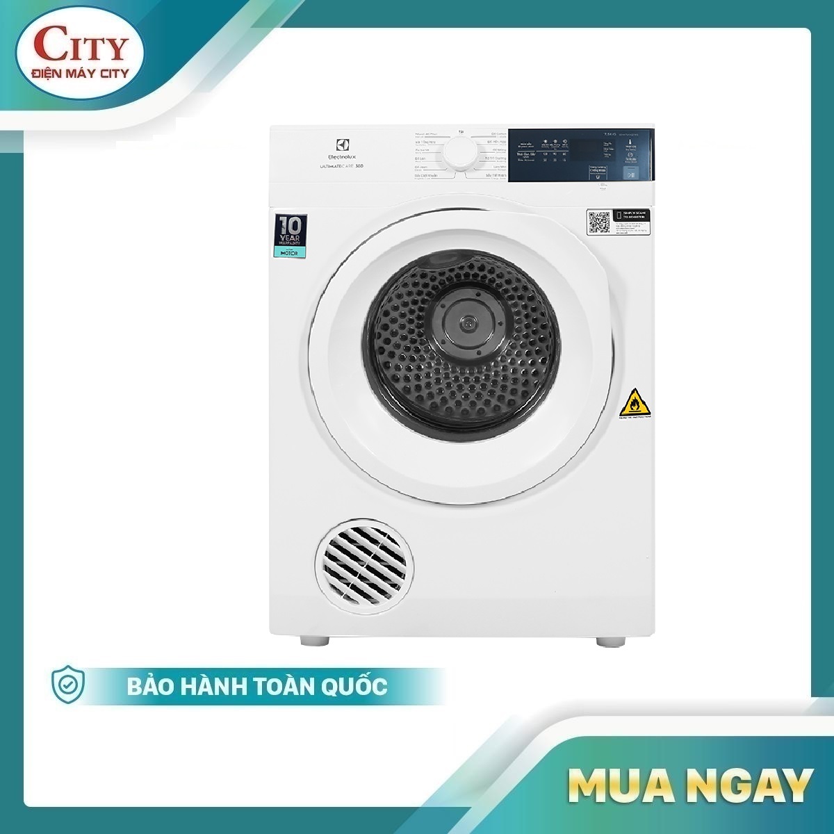 Máy Sấy Electrolux Edv754H3Wb 7.5 Kg - Hàng Chính Hãng - Giao Tại Hn