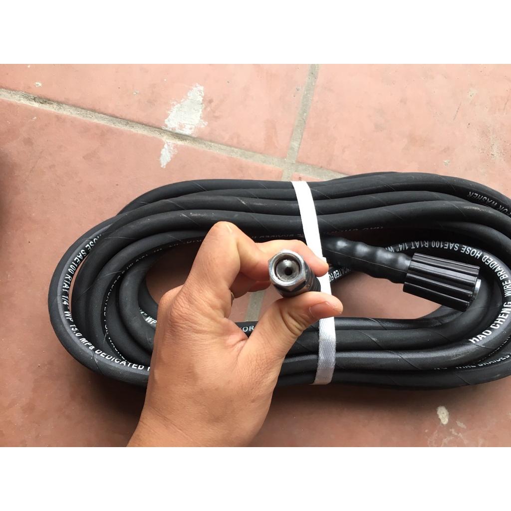 Dây máy rửa xe 10m, 15m ,20m lõi thép đen áp lực cao