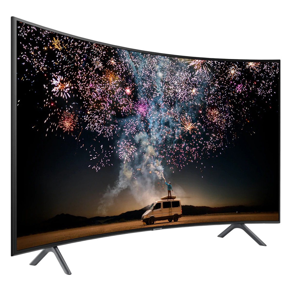 Smart Tivi Màn Hình Cong Samsung 55 inch 4K UHD UA55RU7300KXXV - Hàng Chính Hãng + Tặng Khung Treo Cố Định