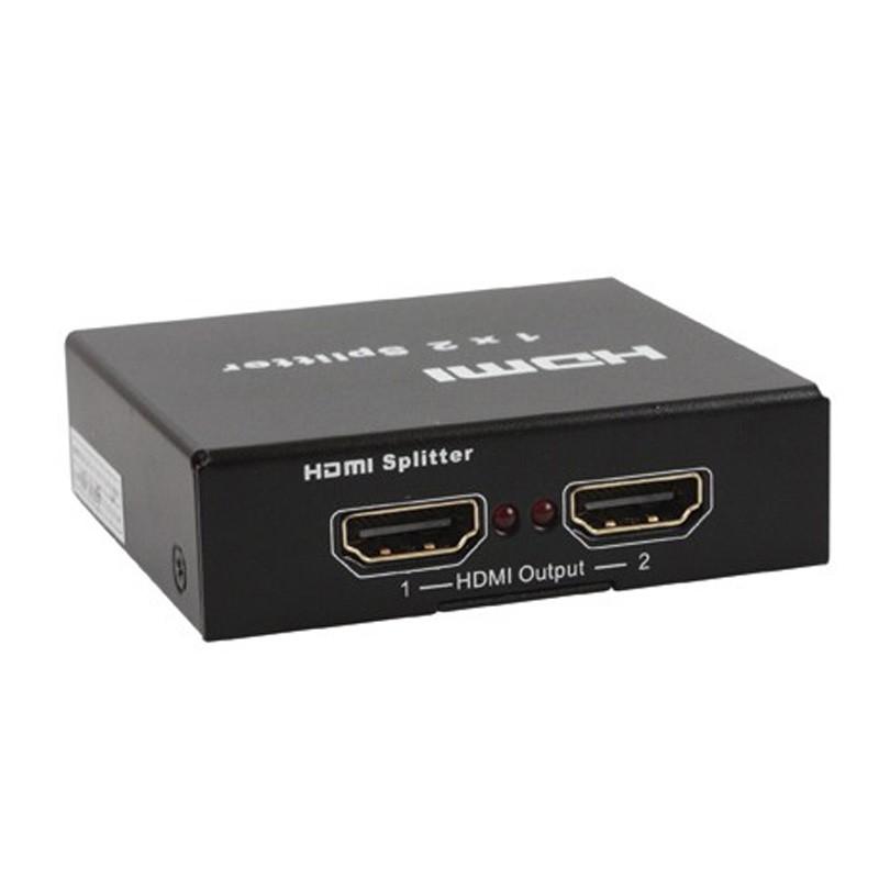 Bộ chia HDMI 1 ra 2 cổng hỗ trợ 2K, 4K ( Vỏ sắt )