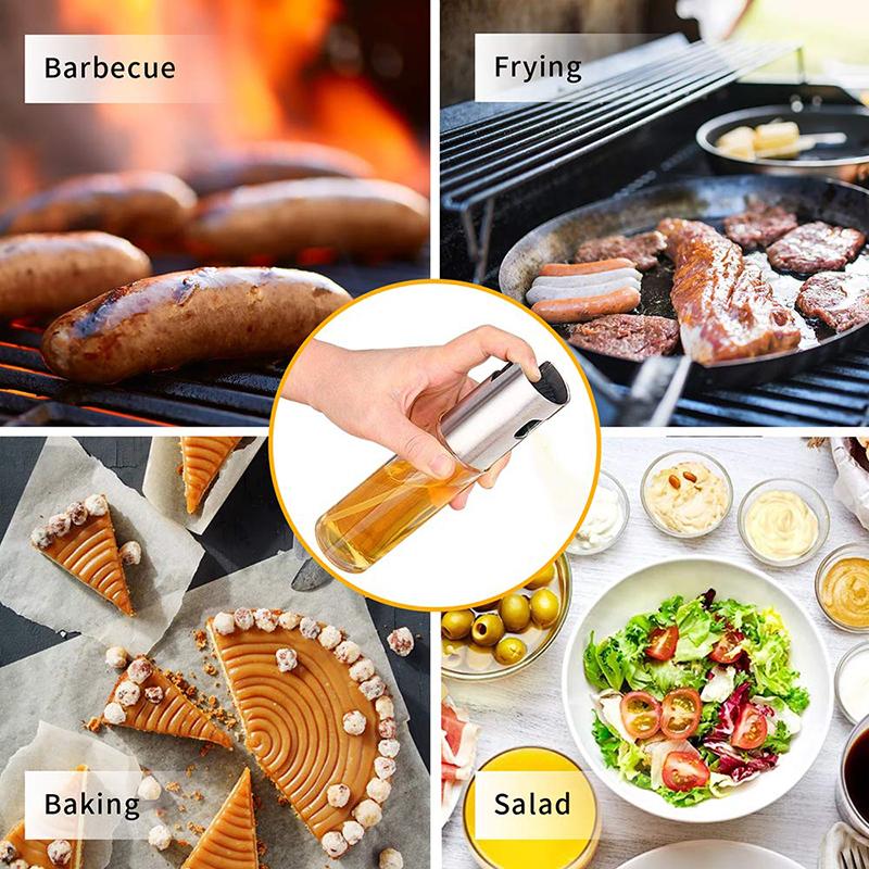 Bếp Nướng Dầu Nấu Dầu Xịt Bình Rỗng Giấm Bình Tán Tinh Dầu Nấu Công Cụ Salad BBQ Nấu Thủy Tinh Dầu Phun