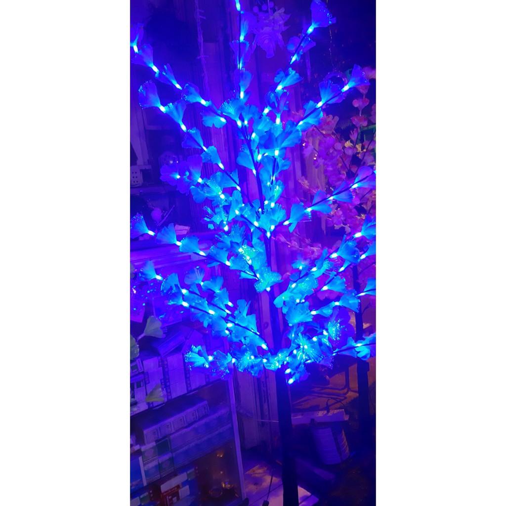 CÂY HOA MAI ĐÈN LED NHỊ HOA DẠ QUANG 1M8 CAO CẤP