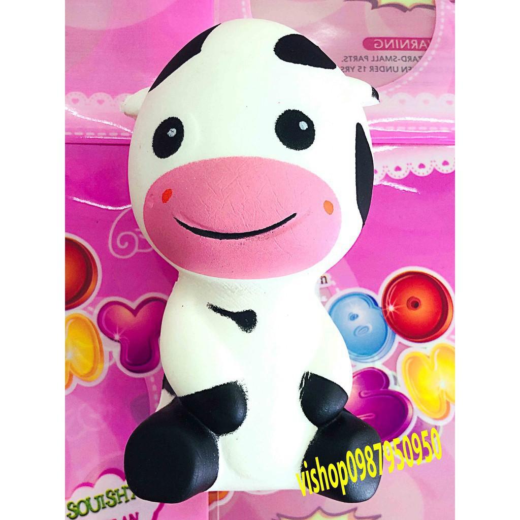 SQUISHY BÒ SỮA MÔI HỒNG ngồi bệt (thaolinh950)