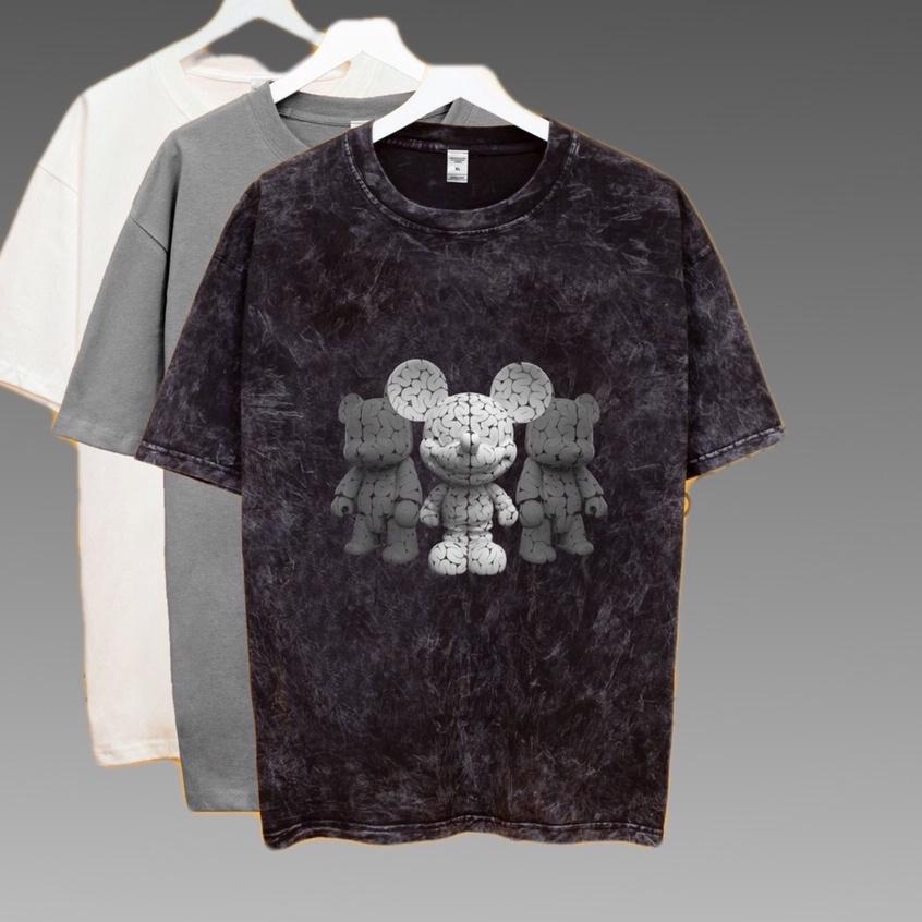 Áo thun loang Chuột tay lỡ chất liệu 100% cotton cao cấp nam nữ đều mặc được dáng unisex