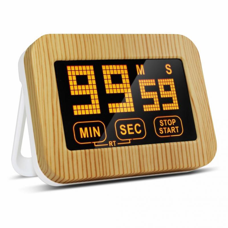 Màn hình cảm ứng Luminous Kitchen Timer Display Magnetic Với Đứng hẹn giờ Luminous