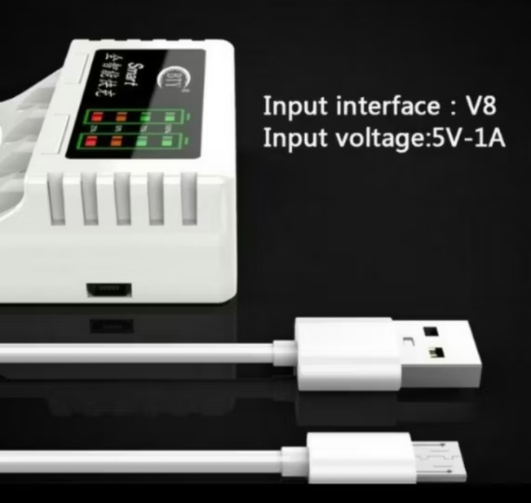 MÁY SẠC PIN TIỂU AA AAA ĐIỆN TỬ CAO CẤP