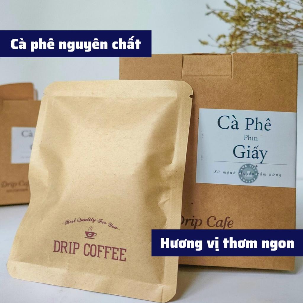 Cà phê pha phin Giấy set 5 Nhật bản cafe rang xay nguyên chất  Arabica cà phê nguyên chất du lịch tiện lợi