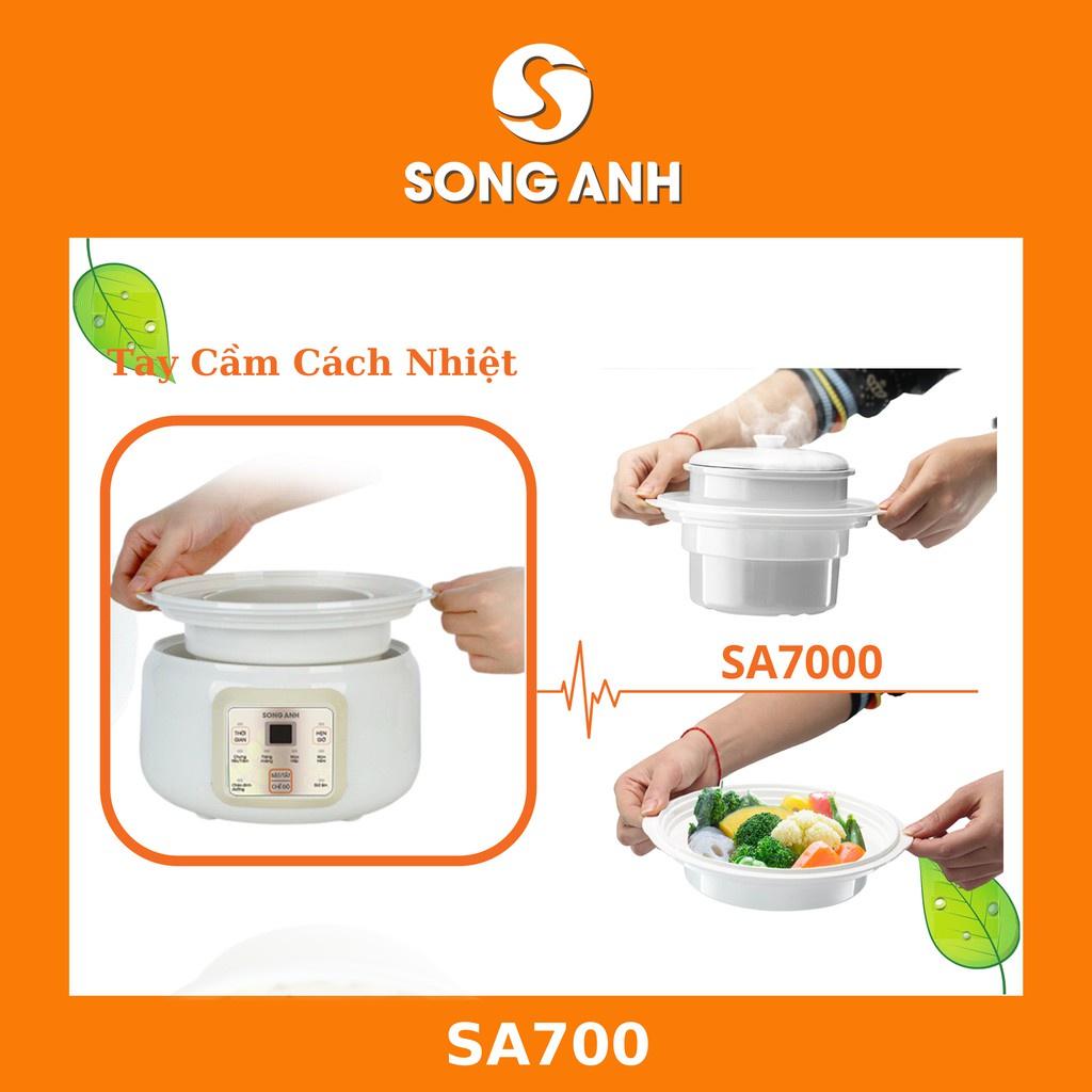 Nồi Nấu Cháo Chậm, Nồi Ninh Hầm Chưng Yến Cách Thủy 1.5L Song Anh Cao Cấp