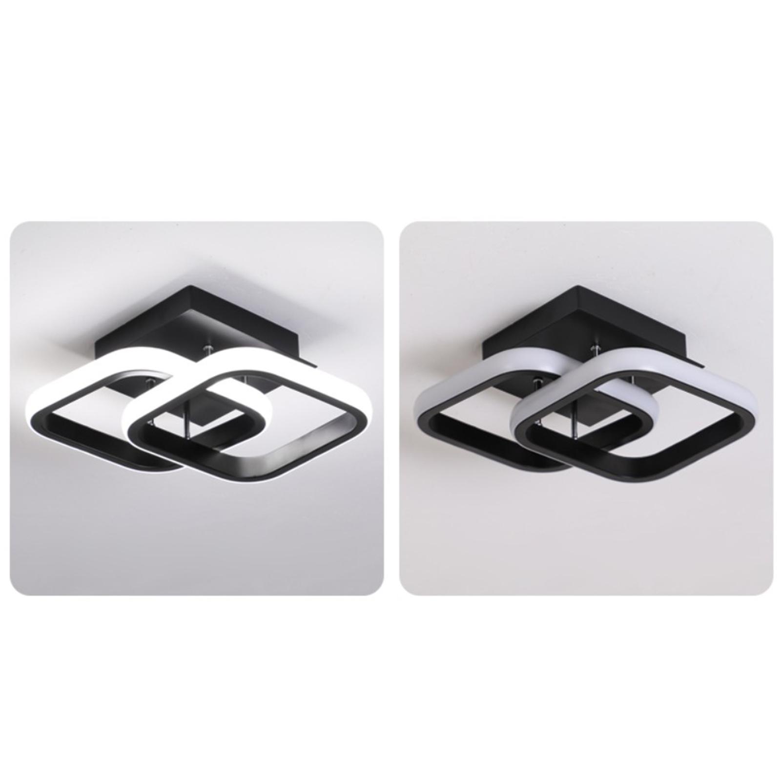 2X LED Ceiling Light Bar Lamp Room Hotel Lighting Black 24x20x12.5cm