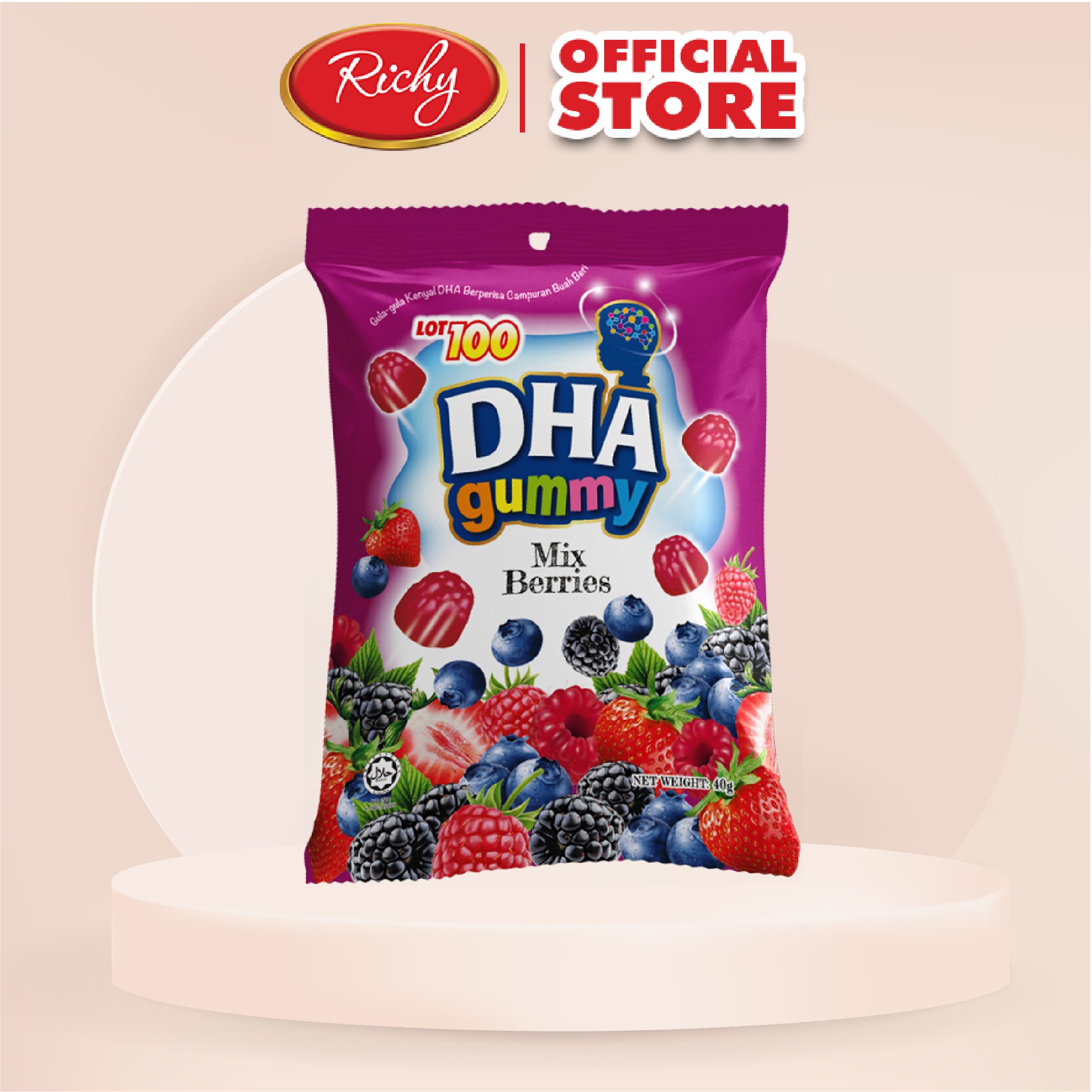 Kẹo LOT100 DHA tổng hợp 40gx24