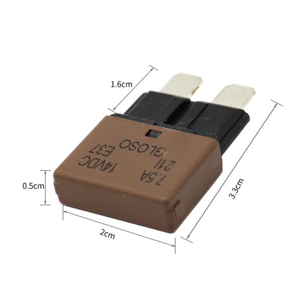 2xBlade Fuse Circuit Breaker Automatic Reset Marine 7.5A