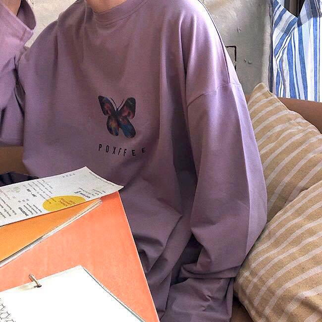 Áo Thun Tay Dài Dáng Rộng In Hình Long Tee Unisex - MM