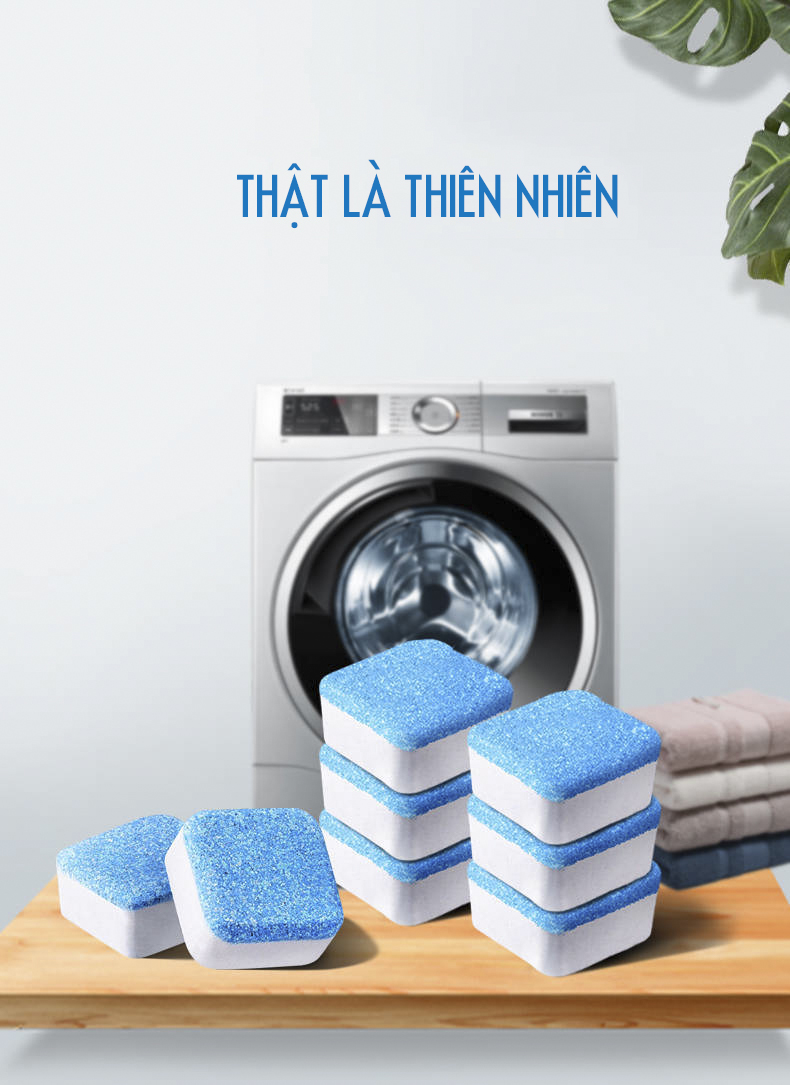 COMBO 6 VIÊN TẨY VỆ SINH MÁY GIẶT THẾ HỆ MỚI - MẠNH HƠN, NHANH HƠN VÀ DIỆT KHUẨN LÊN ĐẾN 99%