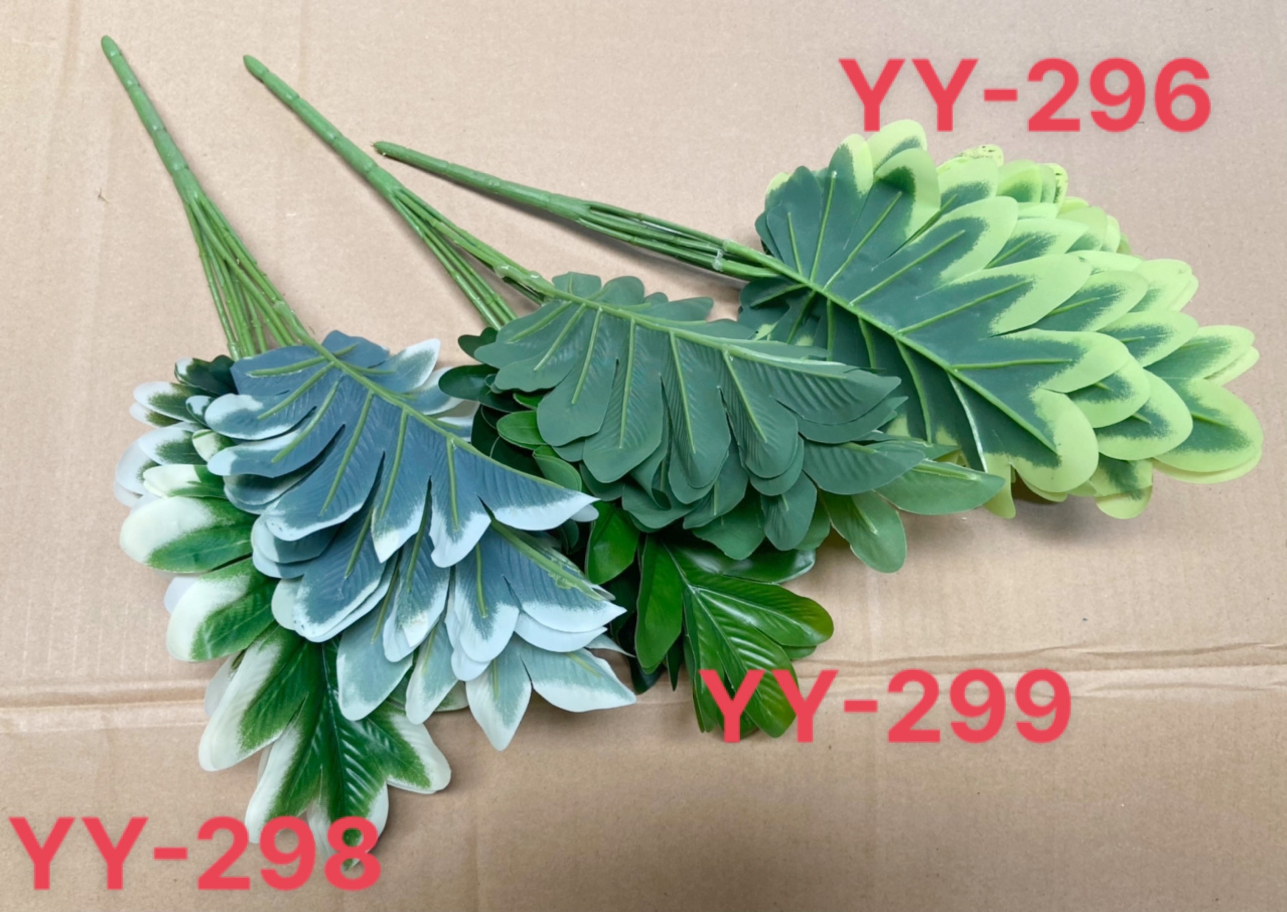 Cây giả trang trí, cây trầu bà thanh xuân, cây trầu bà chân vịt, 9 lá, 32 - 36cm