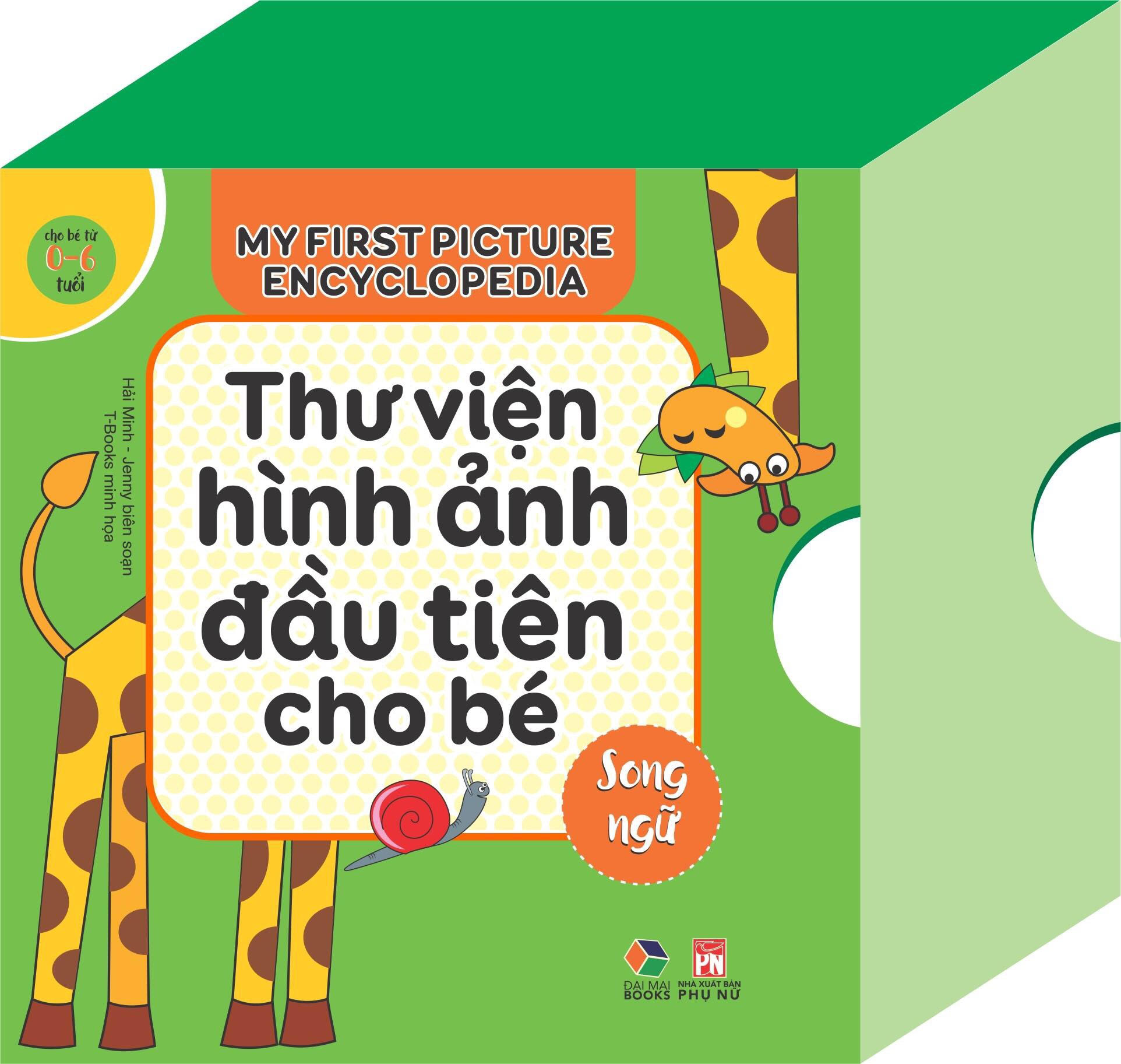 Trọn bộ Thư viện hình ảnh đầu tiên cho bé ( Song Ngữ ) - Hộp 8 cuốn