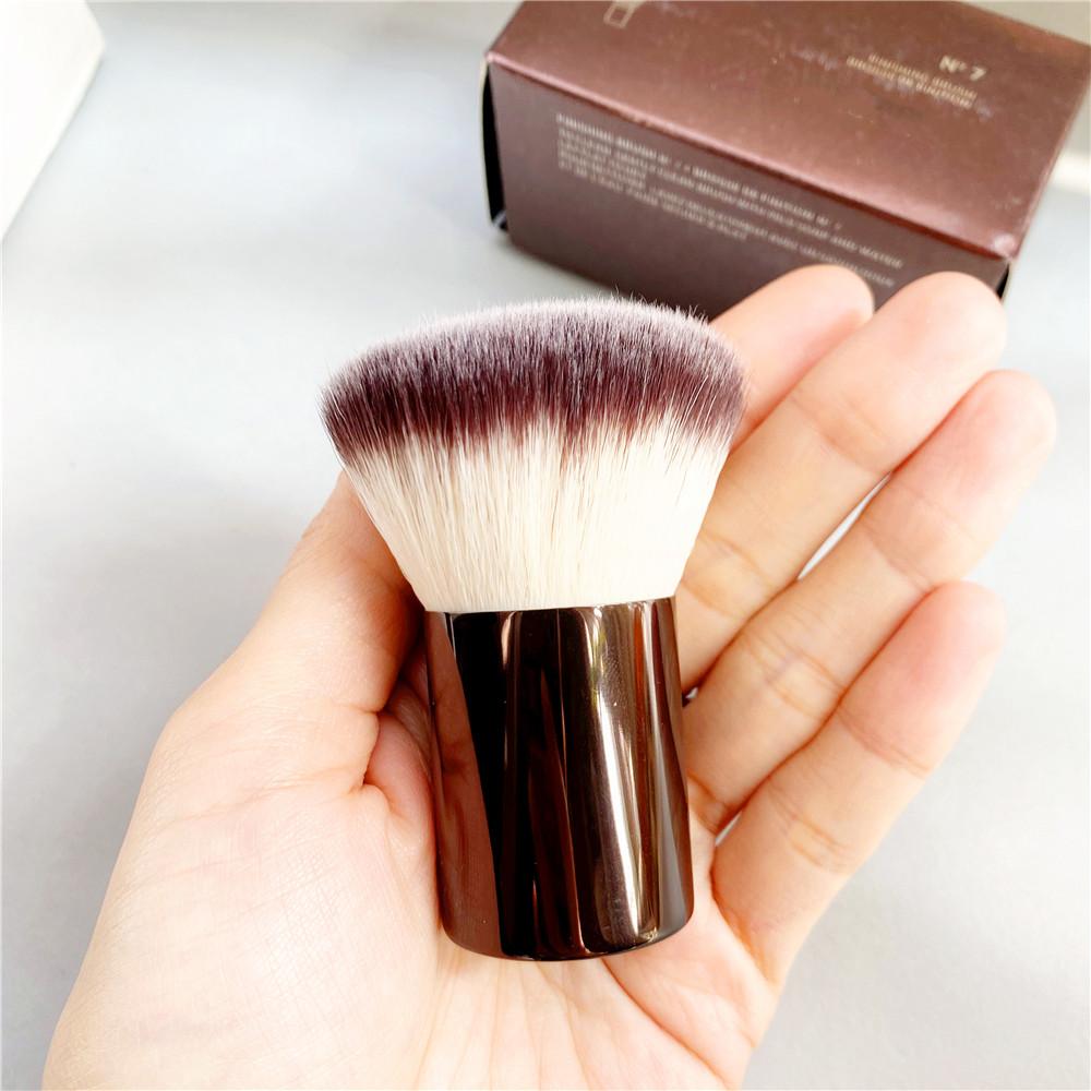 Đồng Hồ Cát No.7 Trang Điểm Di Động Rời Bột Bronzer Cọ Kabuki Tay Cầm Kim Loại Làm Đẹp Cọ Trang Điểm