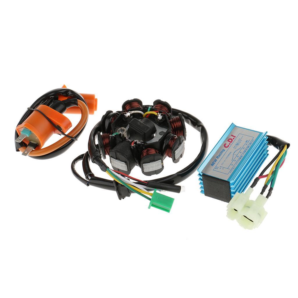 150cc  Bike Magneto Stator 8 Pole Performance Ignition  CDI Box