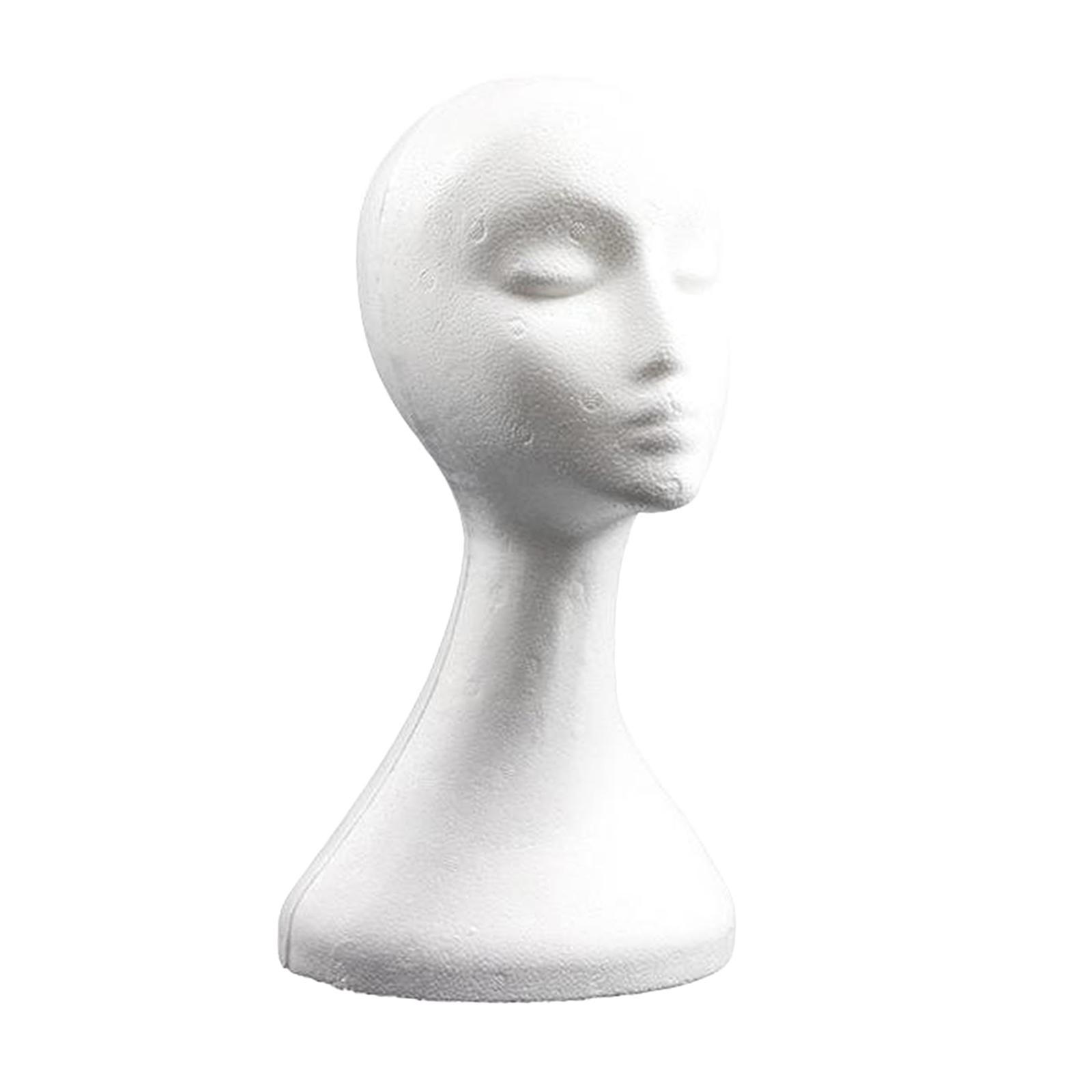 Female  Foam Mannequin Head Model  Glasses Hat Display