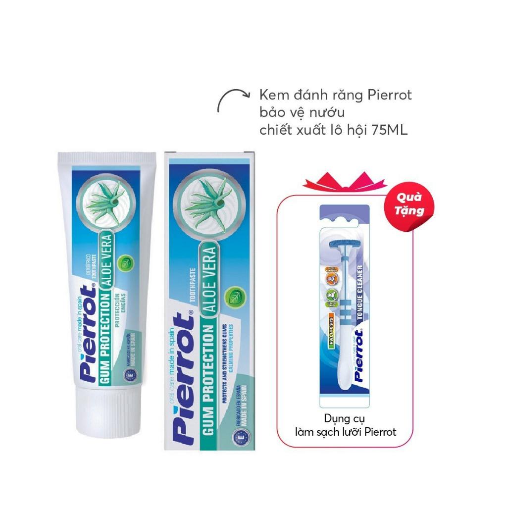 [ Tặng mặt nạ dưỡng da ]  Kem đánh răng bảo vệ nướu Pierrot 75ml