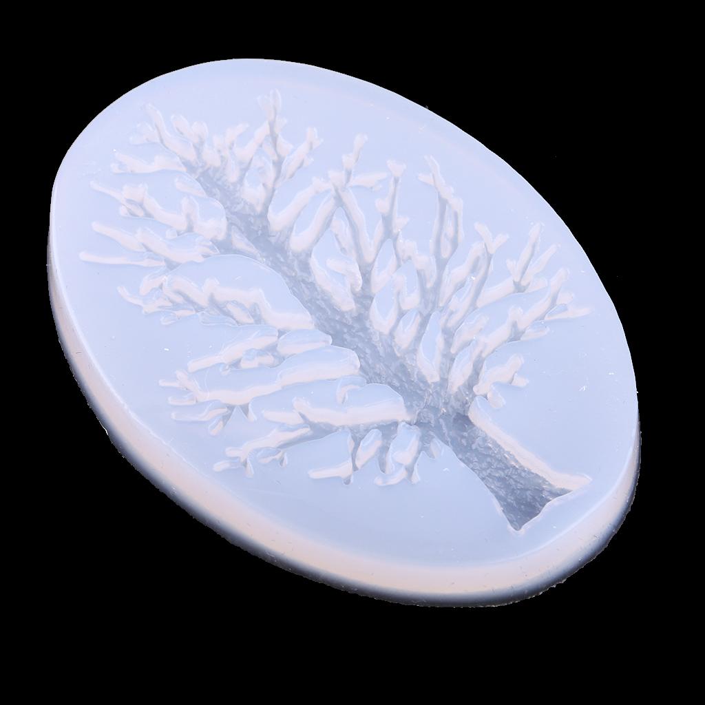 Tree Shape Silicone Molds Jewelry Making Mould for Making Crystal Ornament