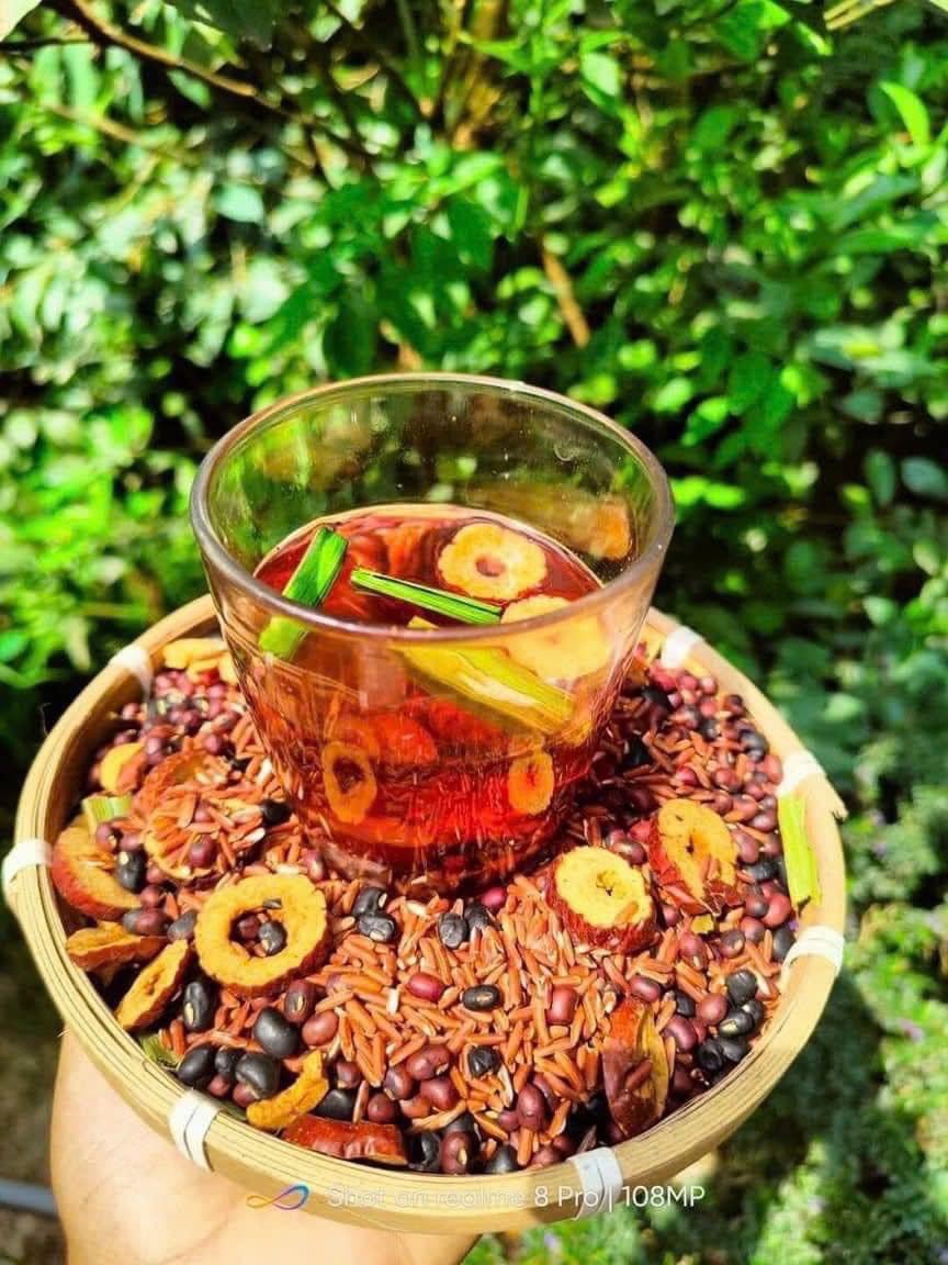 Trà Gạo Lứt Táo Đỏ Huyết Rồng túi 1kg Mát gan giải độc, thanh lọc cơ thể…