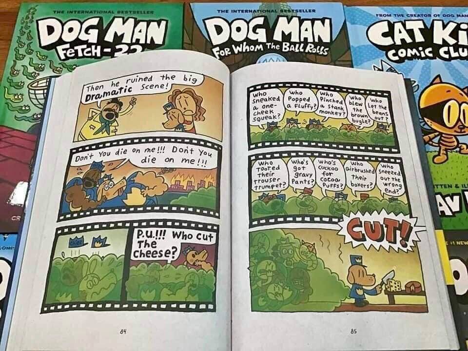 Dog man nhập bìa cứng màu 15q kèm file audio