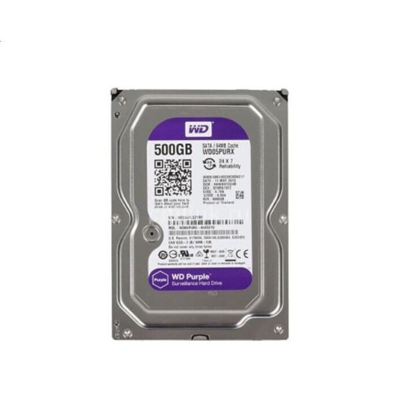 Ổ CỨNG HDD 500GB WESTERN PURPLE CHUYÊN CAMERA- Hàng nhập khẩu