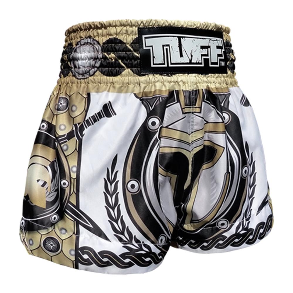 Quần Tuff Muay Thai Golden Gladiator In White