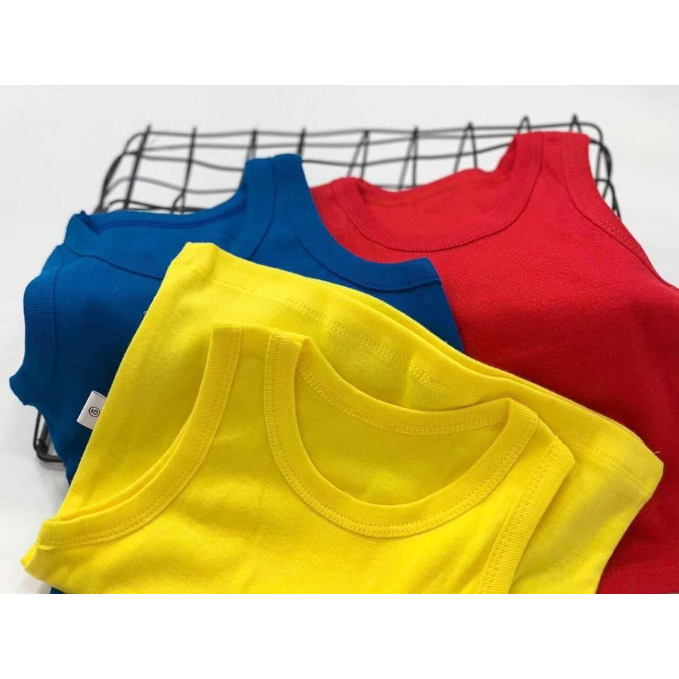 Combo 5 áo ba lỗ màu hồng size từ 5-7kg