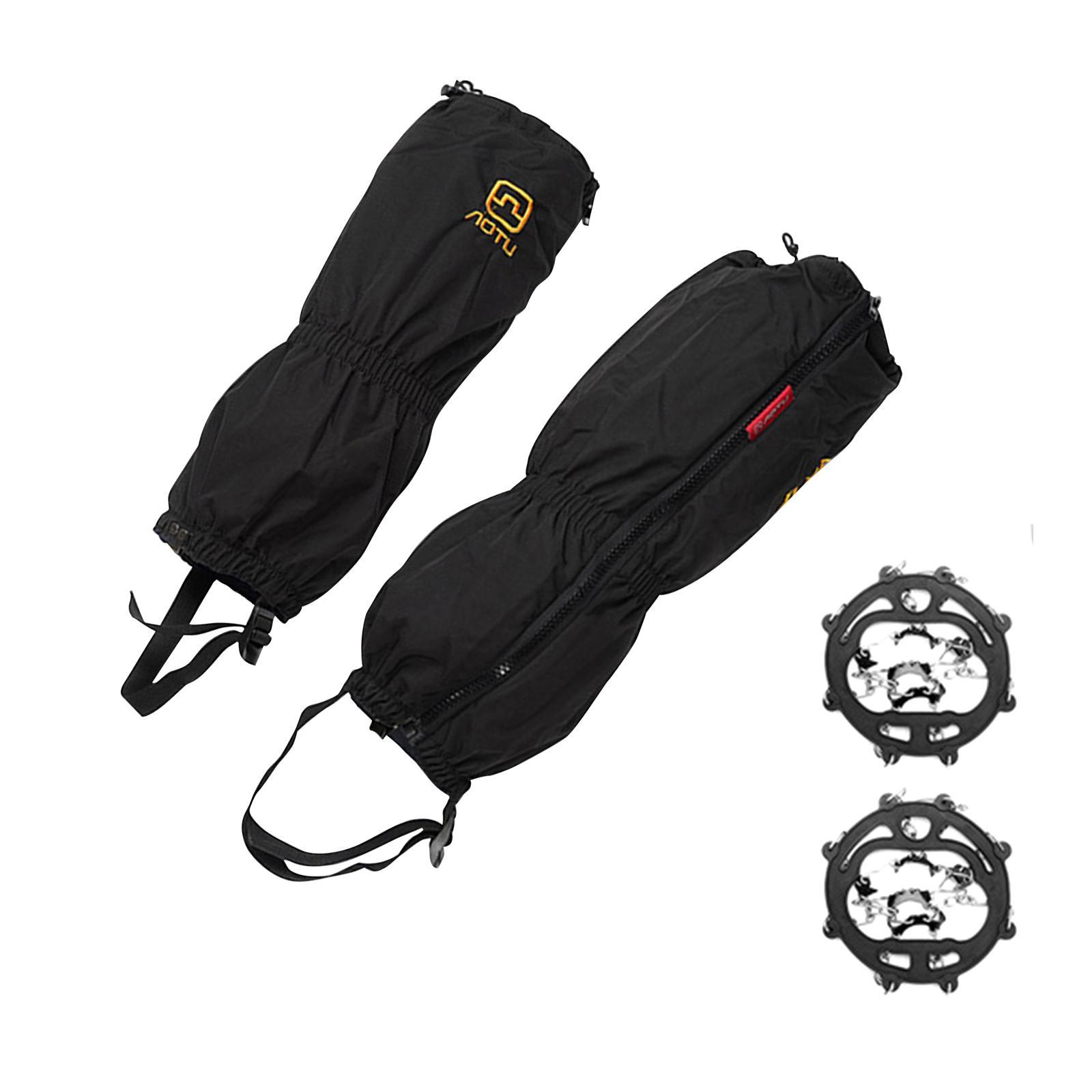 Portable Leg Crampons Snow Grips Ice Cleats Equipment Shoes Covers for