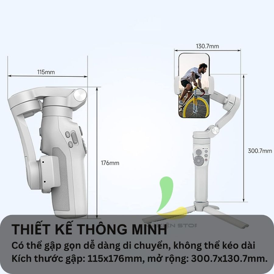 Gimbal Feiyu Vimble 3SE New - Tay cầm chống rung điện thoại 3 trục ổn định, pin cao kết nối bluetooth 5.0 - Hàng chính hãng