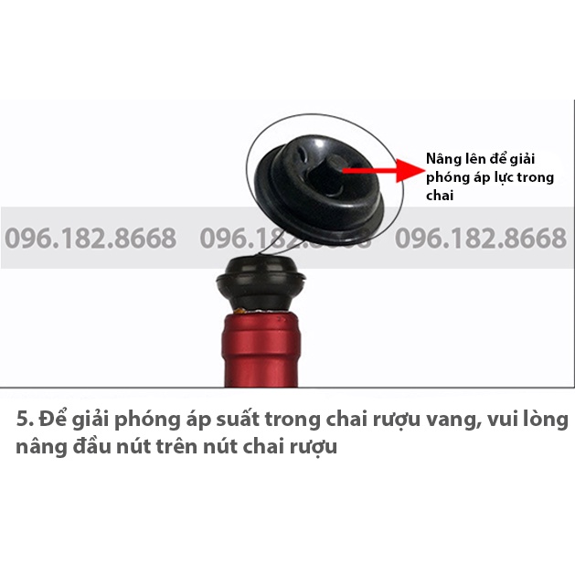 Bộ dụng cụ hút chân không rượu vang cao cấp