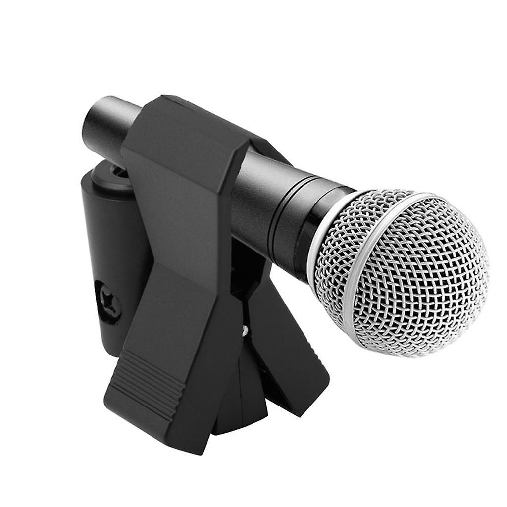 Linh hoạt Micro Mic Stand Phụ kiện Clip Clip Nhựa Holder Gắn màu đen