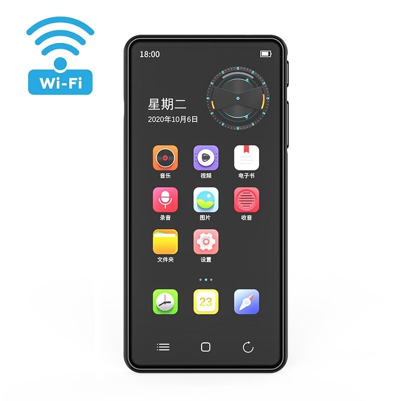 Máy Nghe Nhạc RUIZU H8 WIFI Android MP3 player Bluetooth 5.0 Touch Screen 4.0inch 16GB music mp3 player with Speaker,FM,E-book,Recorder,Video - Hàng Chính Hãng